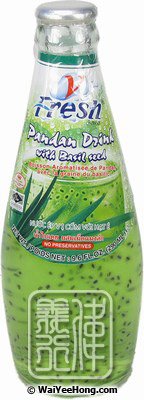 V Fresh Pandan Drink With Basil Seeds Wai Yee Hong