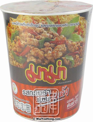 Mama Spicy Basil Stir Fry Flavor Instant Noodle Cup - World Market