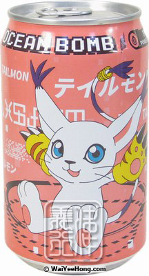 Digimon Adventure Sparkling Water Drink (Pomegranate Flavour Tailmon) (數碼暴龍氣泡水 (石榴)) - Click Image to Close
